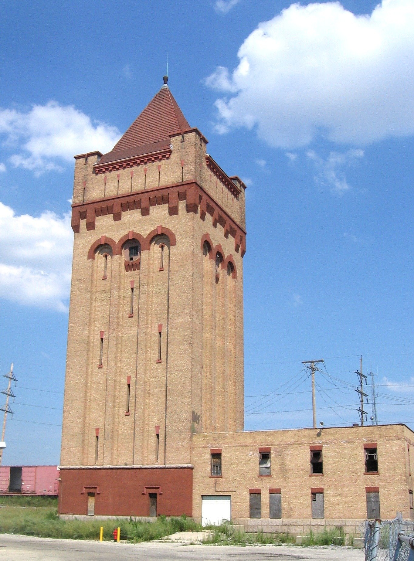 Hawthorne_Works_tower_2012_1