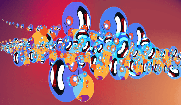 Quantified art generated by surfing!
