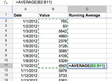 Self-tracking tip: Use a running average to make sense of noisy data ...