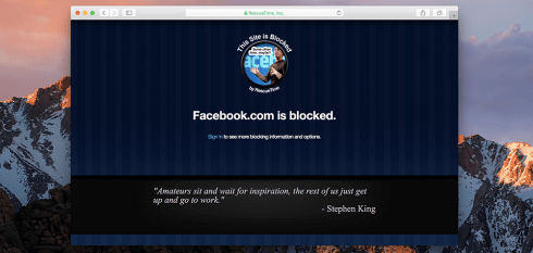 Block websites