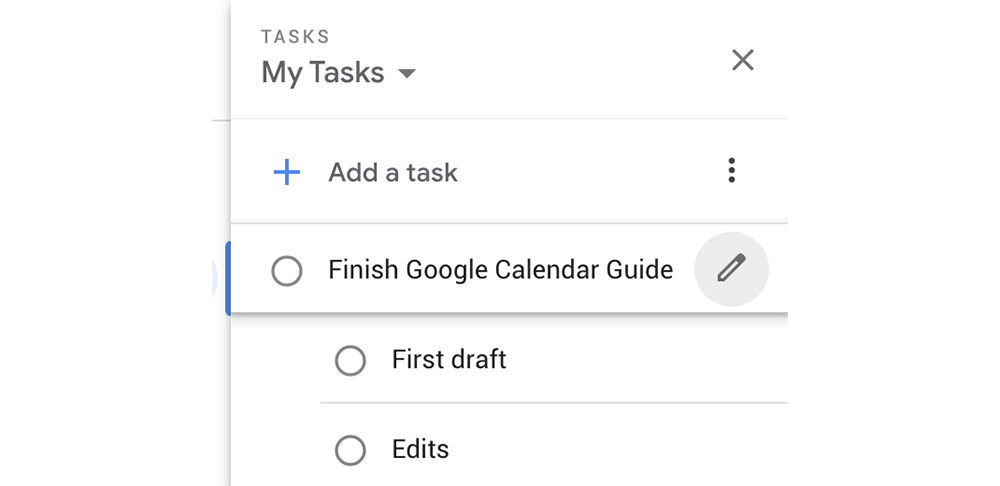 google calendar tasks