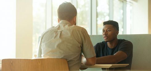Two people having a data-driven conversation